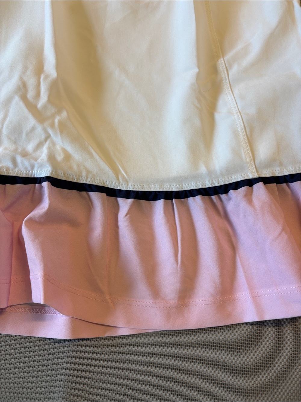 Addison bay size S White athletic skirt with Pink Ruffle Hem NWT - Picture 5 of 10